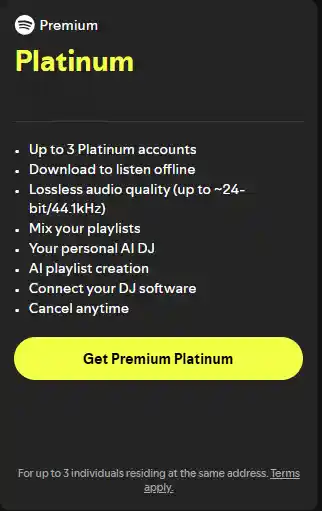 Spotify Premium Platinum 1 Spotify Premium Platinum